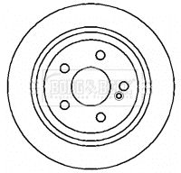 BORG & BECK Тормозной диск BBD4353